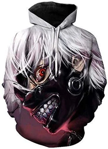 Tokyo Ghoul Ken Kaneki Pullover And Zipped 3D Hoodie