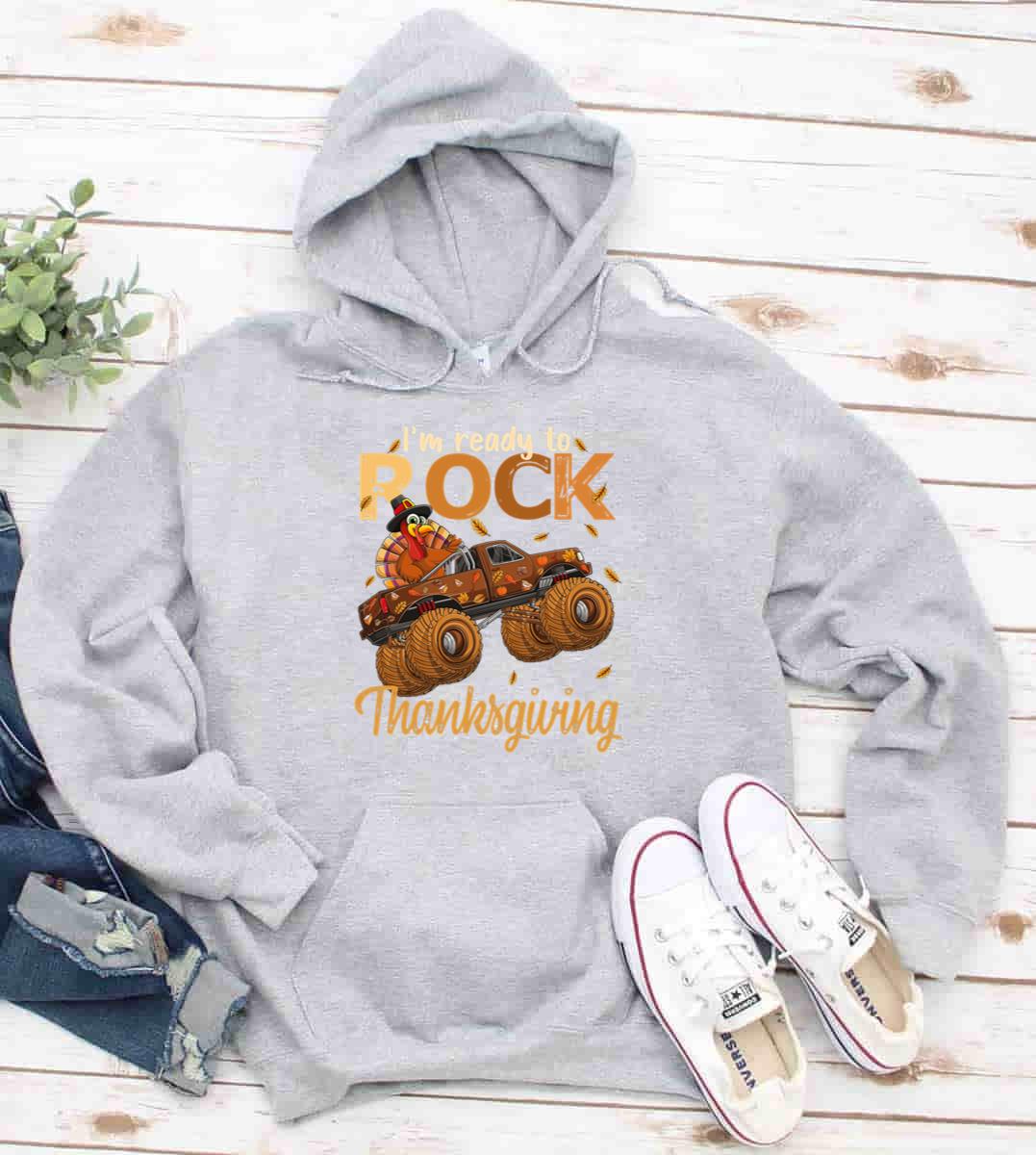 Funny Thanksgiving Turkey Monster Truck T-Shirt