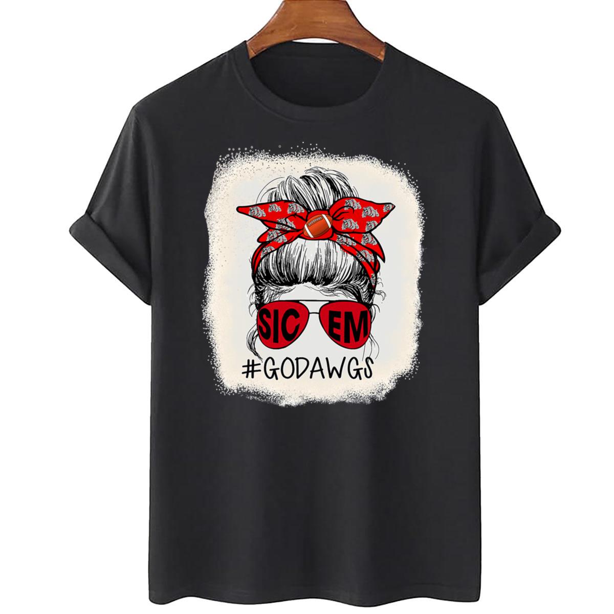 Go Dawgs SIC-EM Georgia Football Sports Lovers T-Shirt