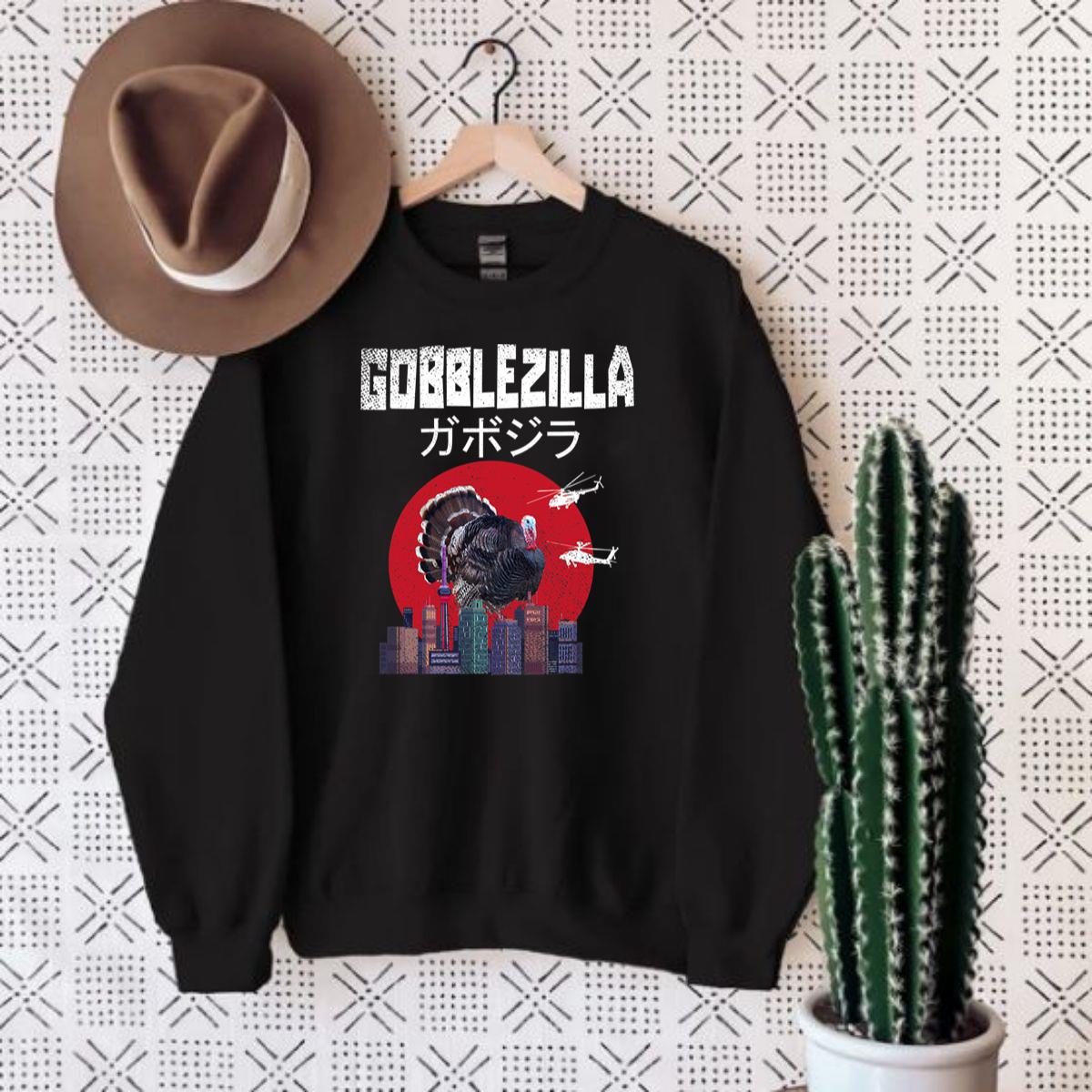 Gobblezilla Turkey Thanksgiving T-Shirt