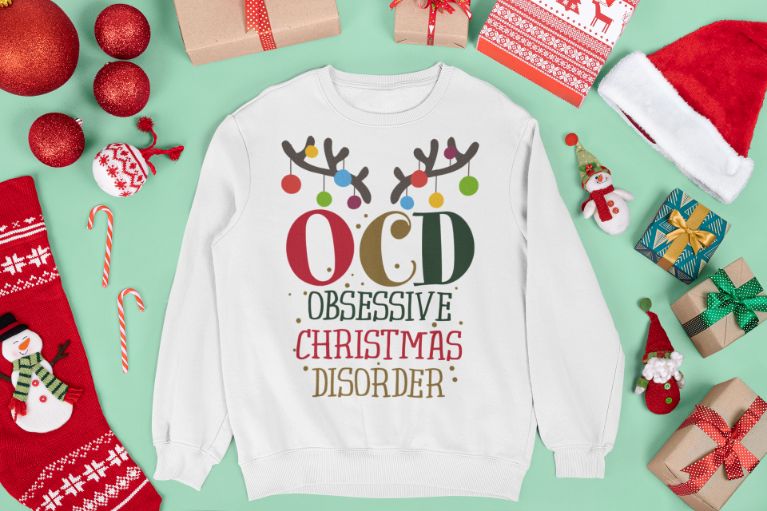 I Have OCD Obsessive Christmas Disorder Funny Obsessive Disorder Unisex T-Shirt