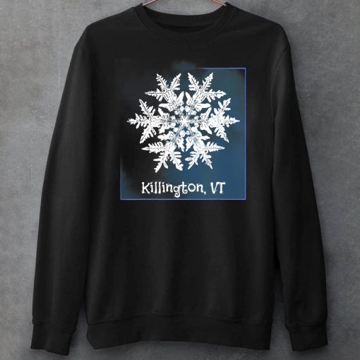 Killington Vermont Snowflake Skier & Snowboarder Christmas T-Shirt
