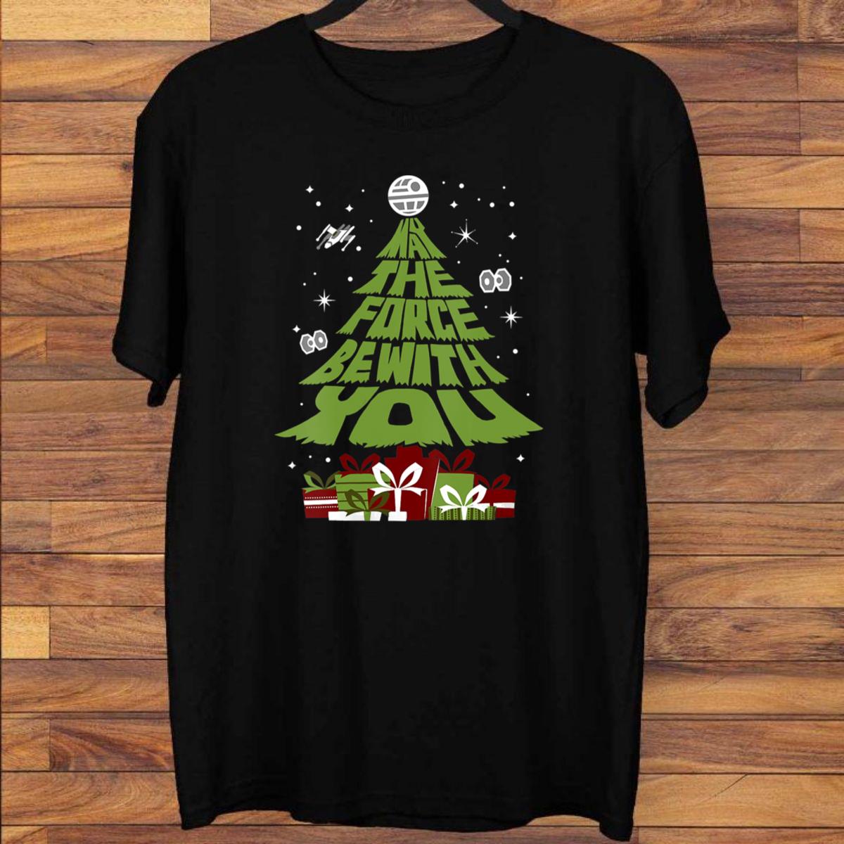 star wars may the force be with you christmas tree sweatshirt eizxp65225