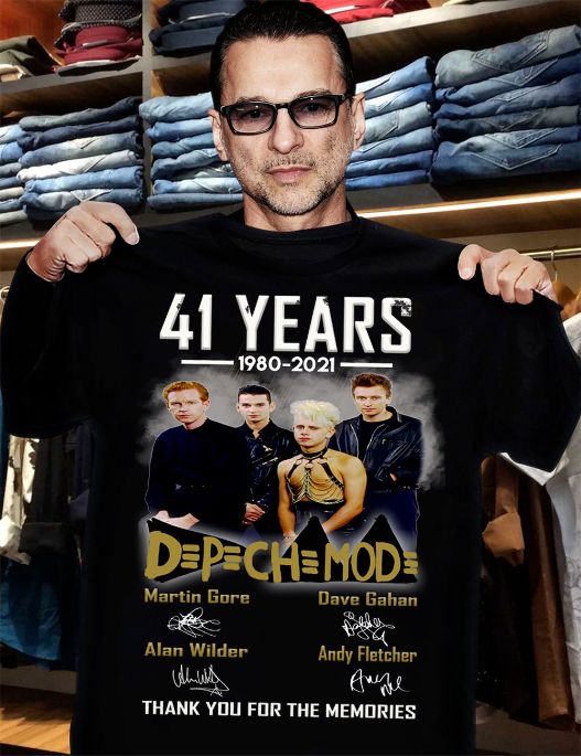 41 Years Depeche Mode Electronic Anniversary T-Shirt