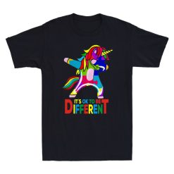 Autism Awareness Unicorn It’s Ok To Be Different Unisex T-Shirt