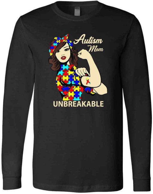 Autism Mom Unbreakable Autism Awareness Unisex Sweatshirt