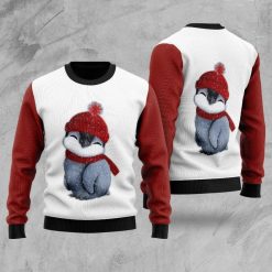 Baby Penguin Christmas 3D All Over Printed Sweater