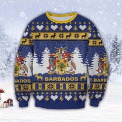 Barbados Island Pride All Over Printed Sweater