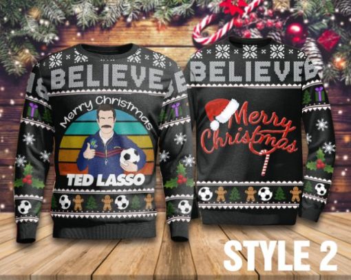 Believe Merry Christmas Ted Lasso Sweater