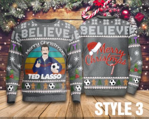 Believe Merry Christmas Ted Lasso Sweater