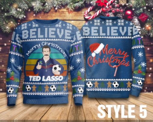 Believe Merry Christmas Ted Lasso Sweater