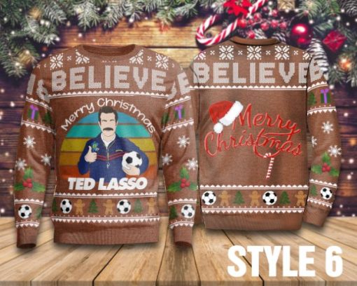 Believe Merry Christmas Ted Lasso Sweater