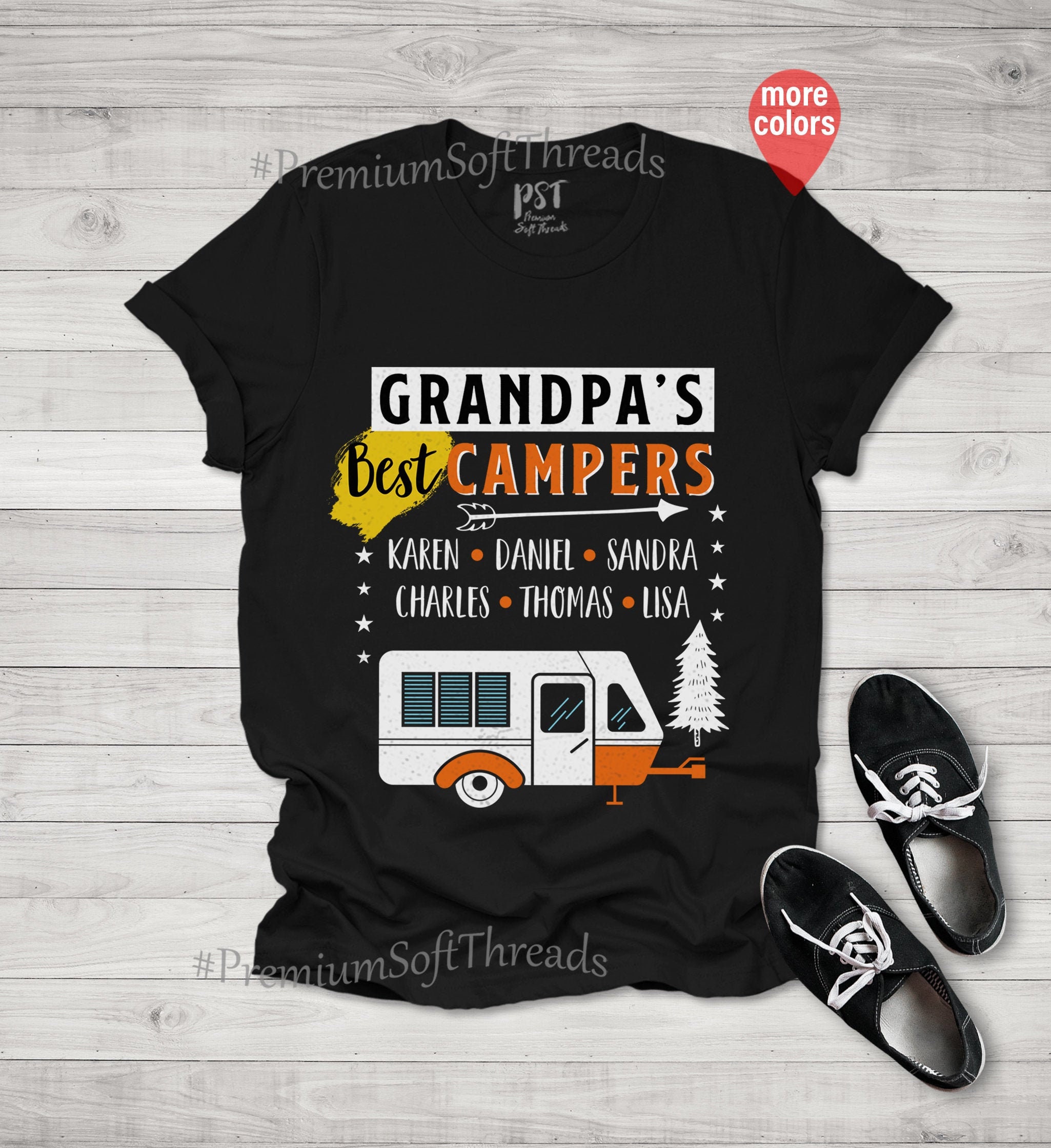 Best Grandpa's Campers Unisex T-Shirt