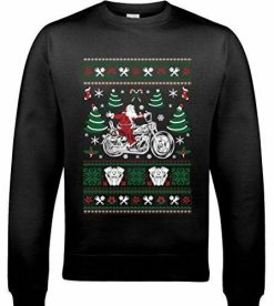 Biker Santa Funny Xmas Unisex Sweatshirt