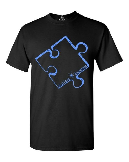Blue Puzzle Autism Awareness Unisex T-Shirt
