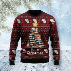 Book Pine 3D Sweater