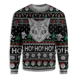 Cat Wicca All Over Printed Sweater