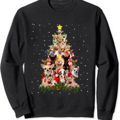 Chihuahua Christmas Tree Unisex Sweatshirt