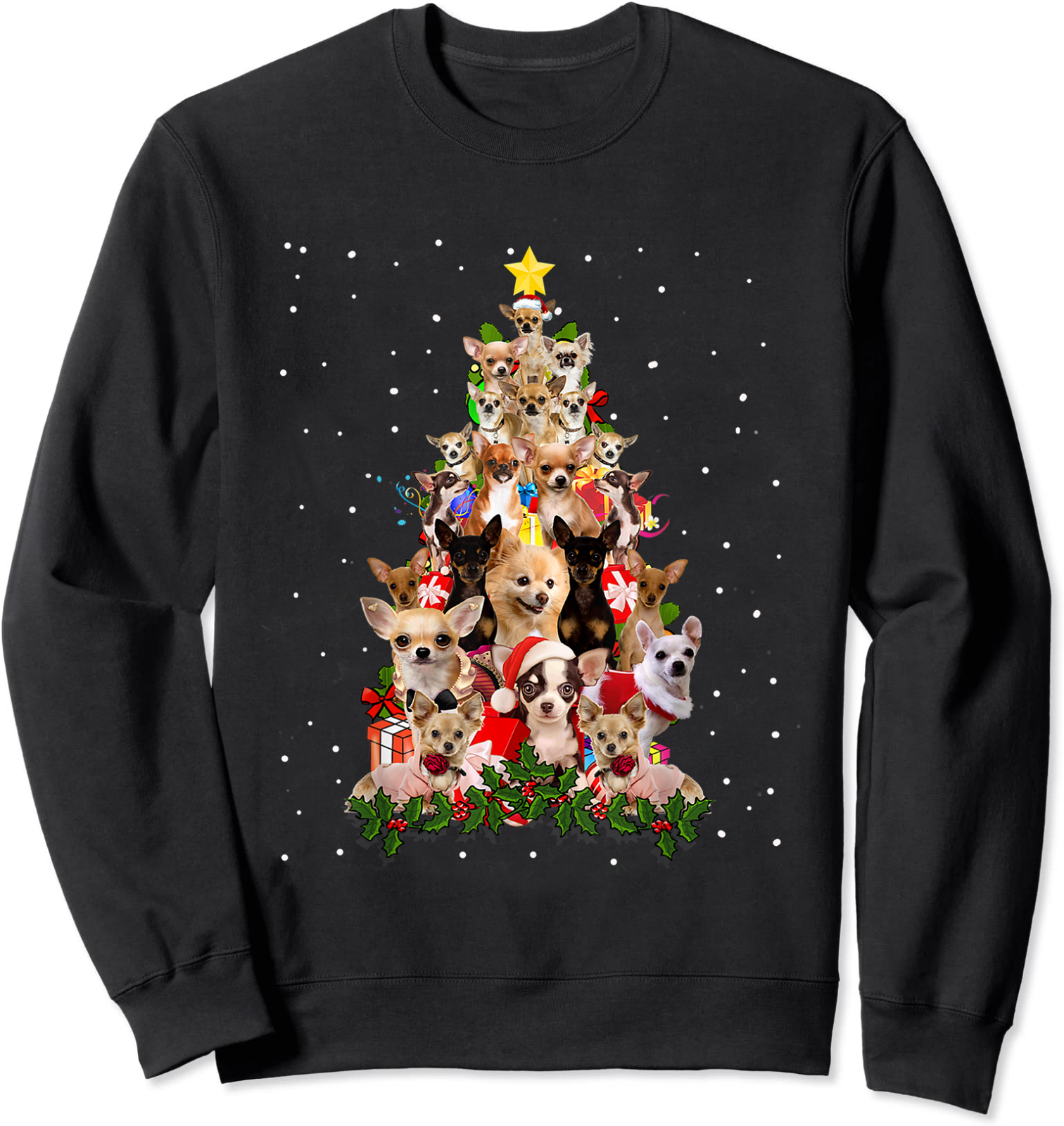 Chihuahua Christmas Tree Unisex Sweatshirt