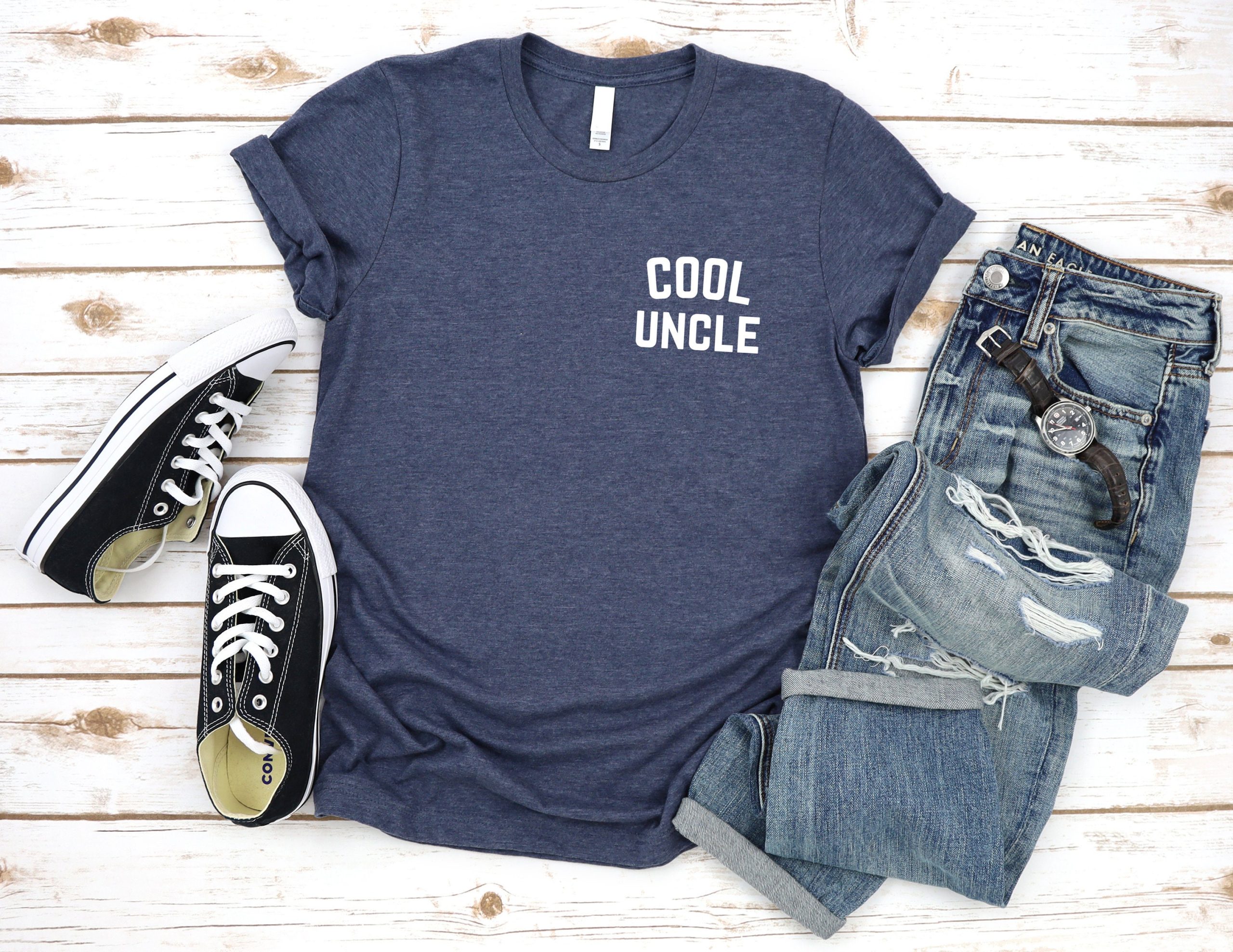 Cool Uncle Left Chest Unisex T-Shirt