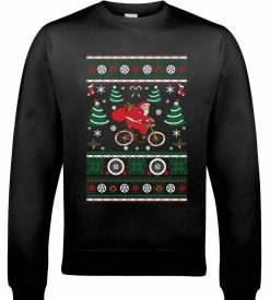 Cycling Santa Unisex Sweatshirt