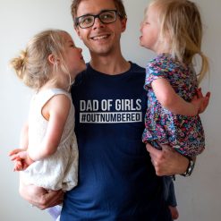 Dad Of Girls Outnumbered Unisex T-Shirt