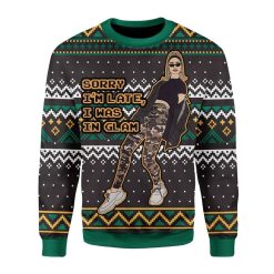 Dorit RHOBH Sorry I’m Late I Was In Glam Christmas Ugly Sweater