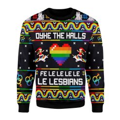 Dyke The Halls Christmas Ugly Sweater