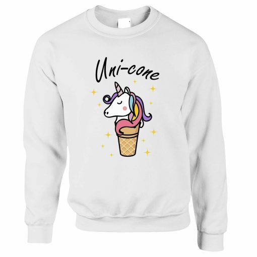Fantasy Joke Jumper Unicorn Ice Cream Unisex Sweatshirt