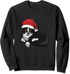 Funny Christmas Cat Santa Unisex Sweatshirt