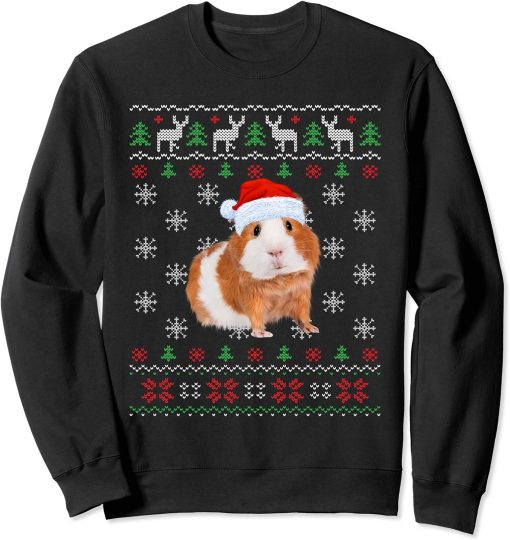 Funny Christmas Guinea Pig Unisex Sweatshirt