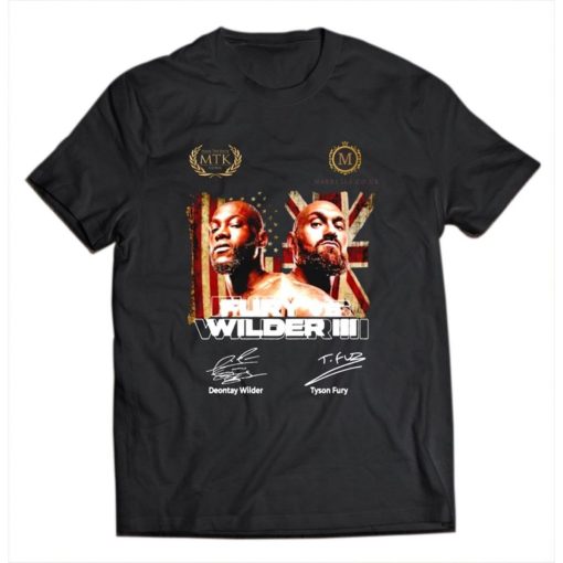 Fury Vs Wilder Iii Deontay Wilder Tyson Fury Signature T-Shirt