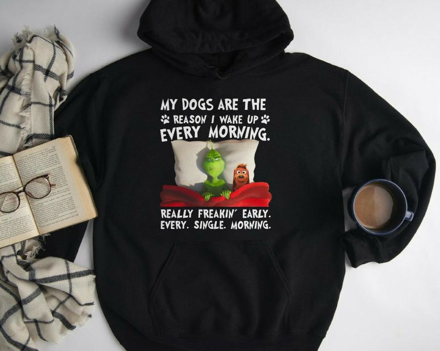 Grinch And Max My Dogs Are The Reason Unisex Hoodie