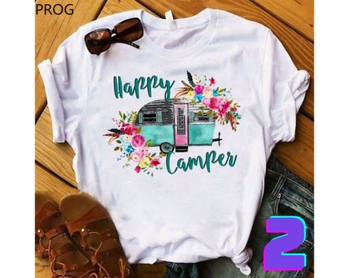Happy Camper Blossom Unisex T-Shirt