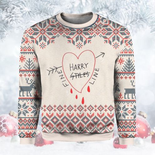 Harry Styles GG Ugly Christmas Wool Knitted Sweater