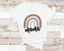 Leopard Rainbow Mama Unisex T-Shirt