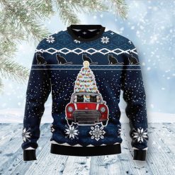 Meowy Catmas Cat Driver Christmas Sweater