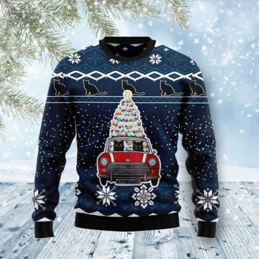 Meowy Catmas Cat Driver Christmas Sweater