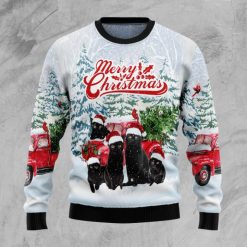 Merry Christmas Meow Cat Sweater