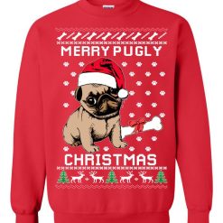 Merry Pugly Christmas Unisex Sweatshirt
