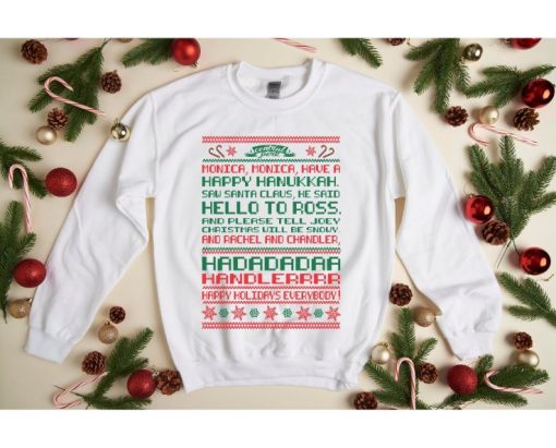 Monica Have A Happy Hanukkah Phoebe’s Song Sweatshirt