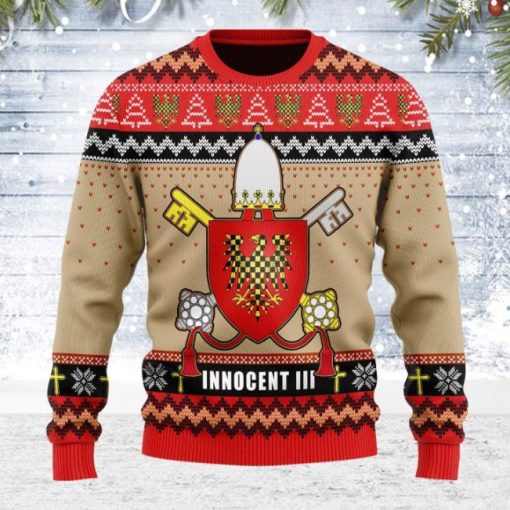 Pope Innocent III Coat of Arms Ugly Sweater
