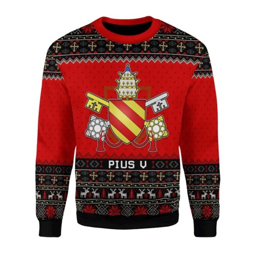 Pope Pius V Christmas Sweater