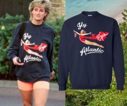 Princess Diana Insprired Sweatshirt Fly Virgin Atlantic T-Shirt