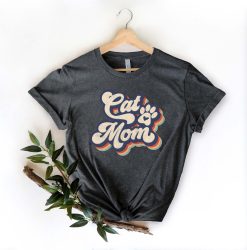 Retro Cat Mom Unisex T-Shirt