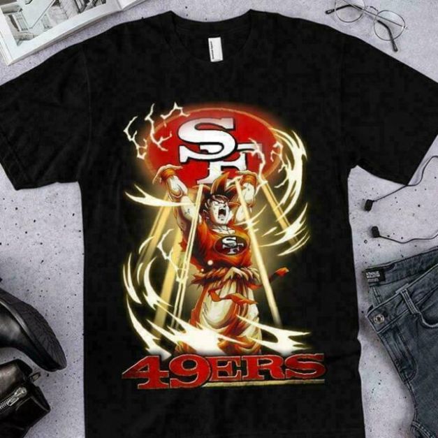 San Francisco 49ers NFL Football Team Songoku Dragon Ball Unisex T-Shirt –  Teepital – Everyday New Aesthetic Designs