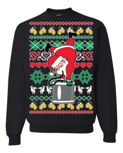 Santa Claus Keg Stand Unisex Sweatshirt