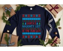 Santa’s Naughty List Is The Fun List Sweaters