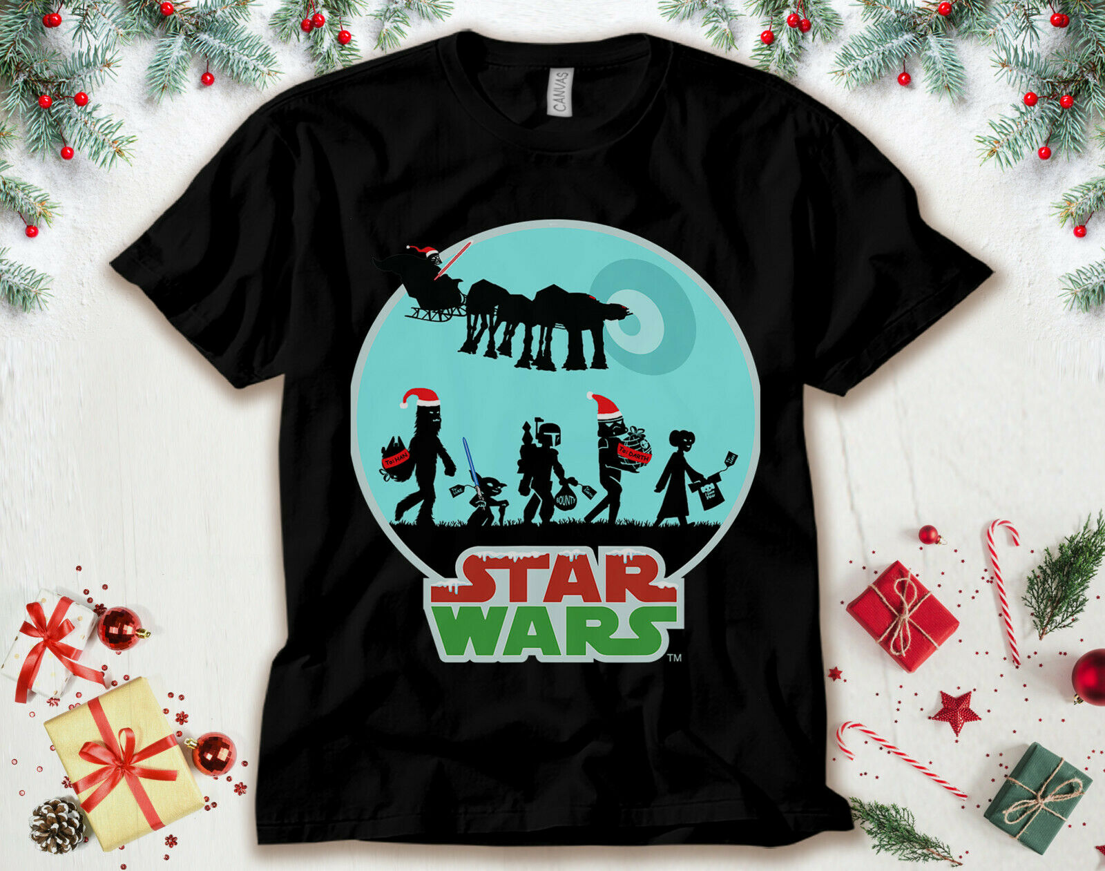 Star Wars Characters Holiday Unisex T-Shirt