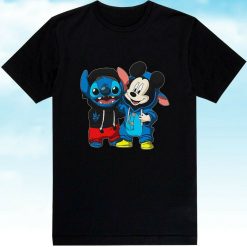 Stitch And Mickey Unisex T-Shirt